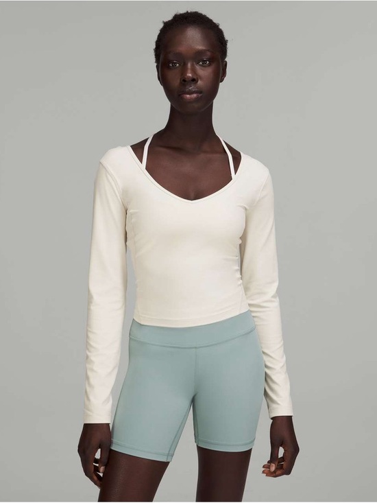 lululemon athletica Tops - Lululemon Align Long Sleeve Shirt in White Opal